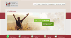 Desktop Screenshot of etikaseguros.com.br