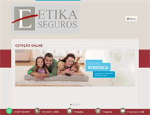 Tablet Screenshot of etikaseguros.com.br